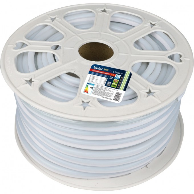 Светодиодная лента UNIEL ULS-N21-2835-120LED/m-8mm-IP67-220V-8W/m-50M-GREEN бобина UL-00003767 Светодиодная лента UNIEL ULS-N21-2835-120LED/m-8mm-IP67-220V-8W/m-50M-GREEN бобина UL-00003767