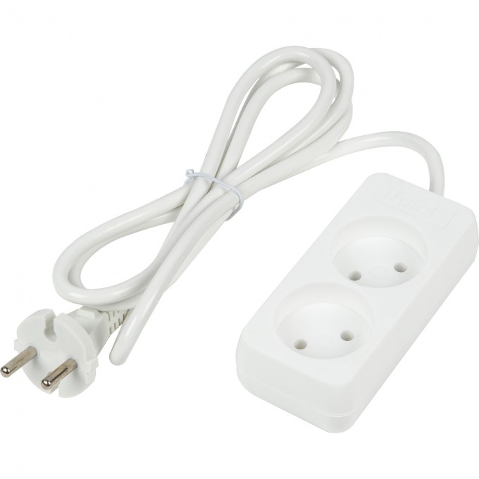 Удлинитель серии UNIEL S-CU2-1,5 WHITE , шнур 1,5м., 2 гнезда, 10A, б/з UL-00009975 Удлинитель серии UNIEL S-CU2-1,5 WHITE , шнур 1,5м., 2 гнезда, 10A, б/з UL-00009975