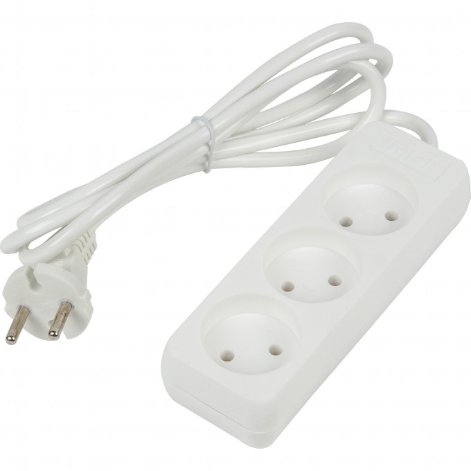 Удлинитель UNIEL S-CU3-2 WHITE серии Ultra, шнур 2м., 3 гнезда, 10A, б/з UL-00009981 Удлинитель UNIEL S-CU3-2 WHITE серии Ultra, шнур 2м., 3 гнезда, 10A, б/з UL-00009981