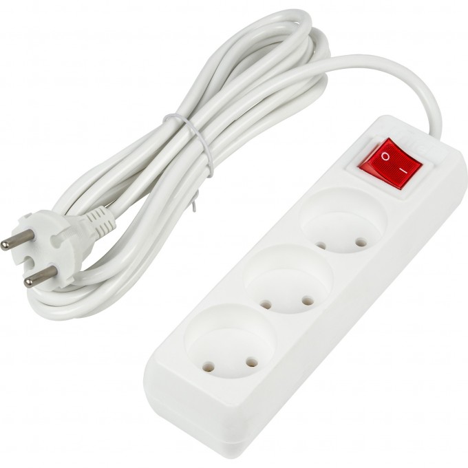 Удлинитель UNIEL S-CU3-3B WHITE серии Ultra, шнур 3м., 3 гнезда, 10A, б/з UL-00009995 Удлинитель UNIEL S-CU3-3B WHITE серии Ultra, шнур 3м., 3 гнезда, 10A, б/з UL-00009995
