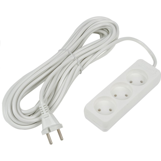 Удлинитель UNIEL S-CU3-7 WHITE серии Ultra, шнур 7м., 3 гнезда, 10A, б/з UL-00009986 Удлинитель UNIEL S-CU3-7 WHITE серии Ultra, шнур 7м., 3 гнезда, 10A, б/з UL-00009986
