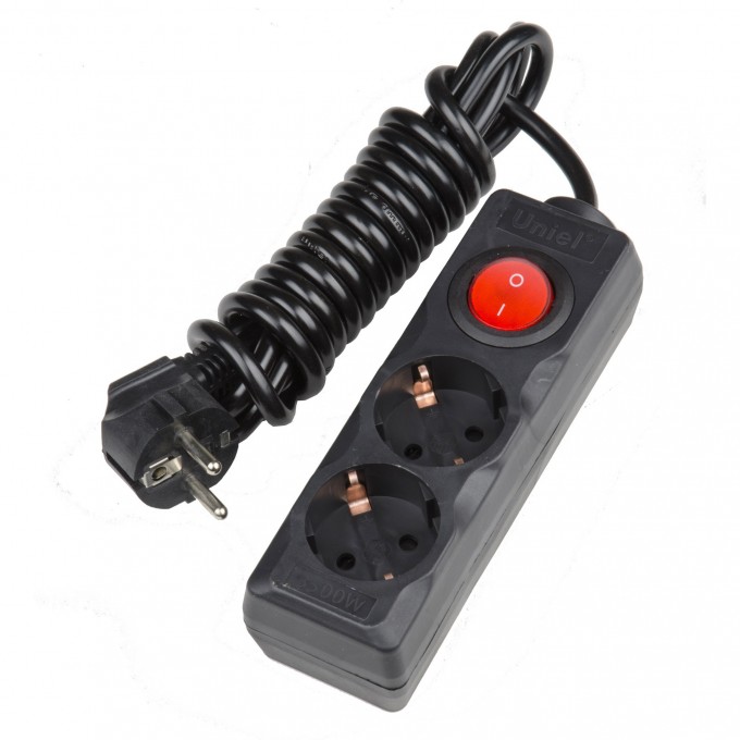 Удлинитель UNIEL S-GCD2-3B BLACK UL-00003607 Удлинитель UNIEL S-GCD2-3B BLACK UL-00003607