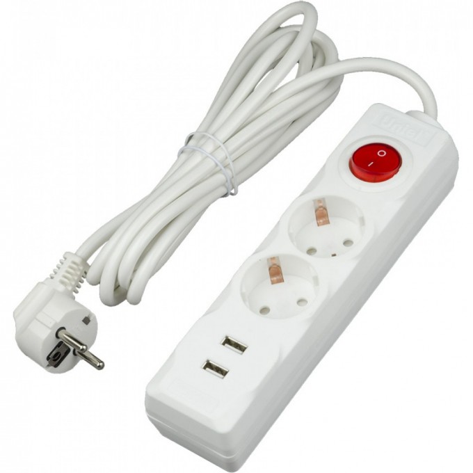 Удлинитель UNIEL S-GCD2-3BU WHITE UL-00006677 Удлинитель UNIEL S-GCD2-3BU WHITE UL-00006677