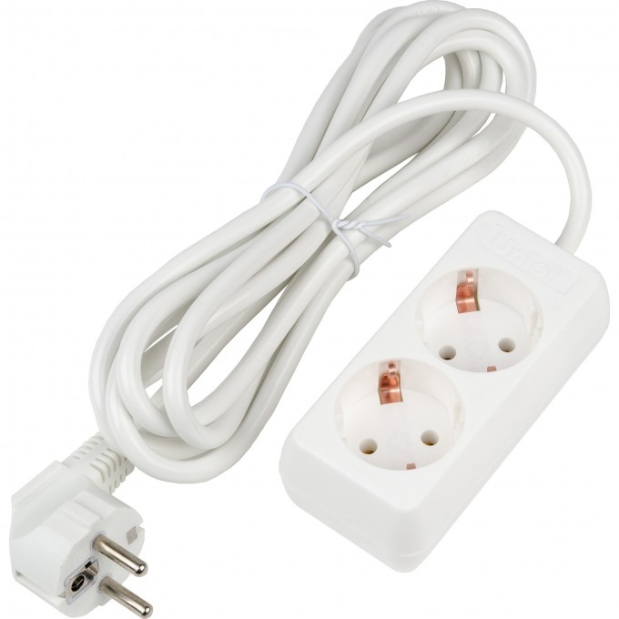 Удлинитель UNIEL S-GCU2-3 WHITE серии Ultra, шнур 3м., 2 гнезда, 16A, с/з UL-00009998 Удлинитель UNIEL S-GCU2-3 WHITE серии Ultra, шнур 3м., 2 гнезда, 16A, с/з UL-00009998