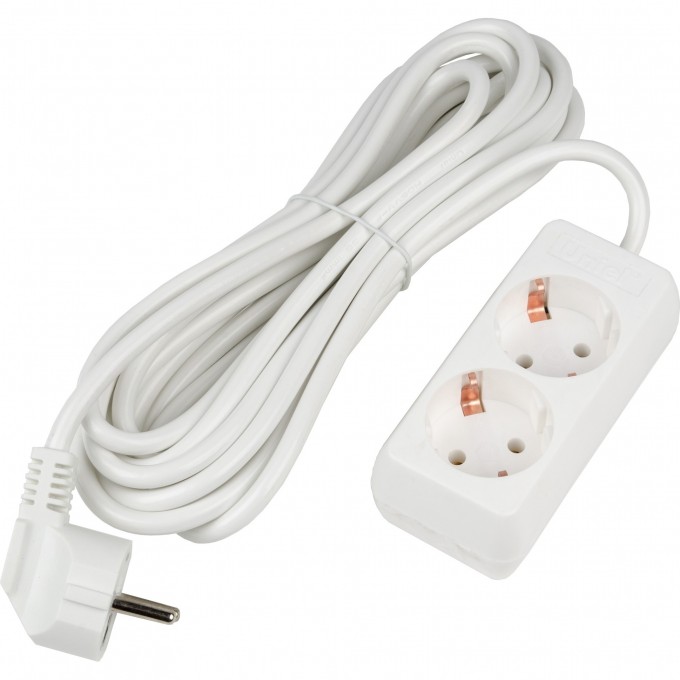 Удлинитель UNIEL S-GCU2-5 WHITE серии Ultra, шнур 5м., 2 гнезда, 16A, с/з UL-00009999 Удлинитель UNIEL S-GCU2-5 WHITE серии Ultra, шнур 5м., 2 гнезда, 16A, с/з UL-00009999