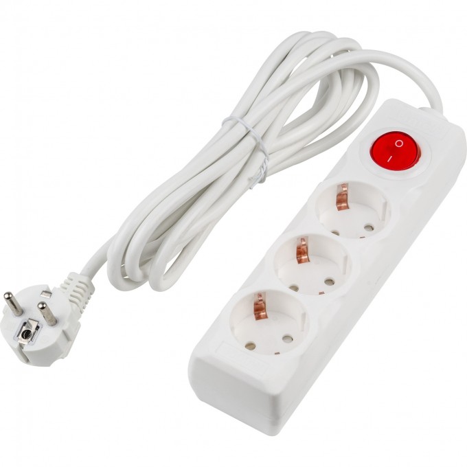 Удлинитель UNIEL S-GCU3-3B WHITE серии Ultra, шнур 3м., 3 гнезда, 16A, с/з UL-00010016 Удлинитель UNIEL S-GCU3-3B WHITE серии Ultra, шнур 3м., 3 гнезда, 16A, с/з UL-00010016