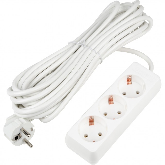Удлинитель UNIEL S-GCU3-7 WHITE серии Ultra, шнур 7м., 3 гнезда, 16A, с/з UL-00010003 Удлинитель UNIEL S-GCU3-7 WHITE серии Ultra, шнур 7м., 3 гнезда, 16A, с/з UL-00010003