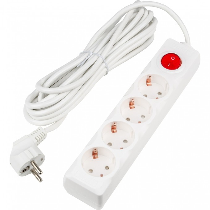 Удлинитель UNIEL S-GCU4-5B WHITE серии Ultra, шнур 5м., 4 гнезда, 16A, с/з UL-00010024 Удлинитель UNIEL S-GCU4-5B WHITE серии Ultra, шнур 5м., 4 гнезда, 16A, с/з UL-00010024