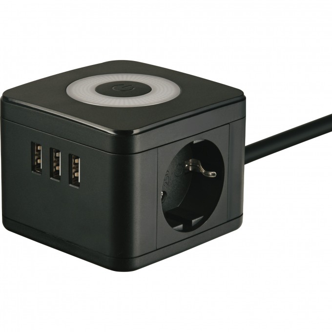 Удлинитель UNIEL STANDARD S-GCD2-1,5SBU BLACK UL-00011250 Удлинитель UNIEL STANDARD S-GCD2-1,5SBU BLACK UL-00011250