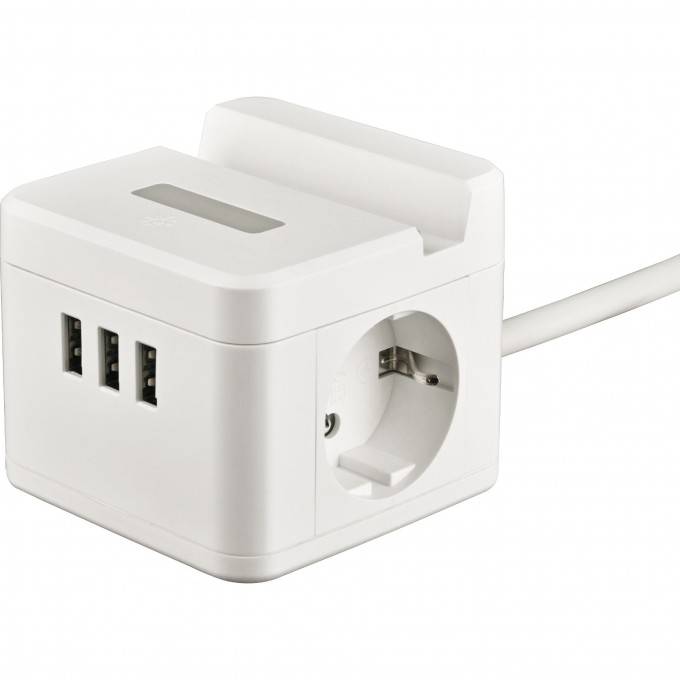 Удлинитель UNIEL STANDARD S-GCD2-1,5SBUH WHITE UL-00011251 Удлинитель UNIEL STANDARD S-GCD2-1,5SBUH WHITE UL-00011251