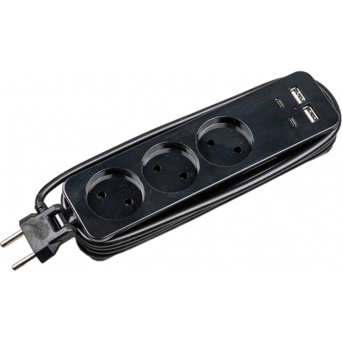 Удлинитель UNIEL TRAVEL S-CT3-1,8UC BLACK UL-00011139 Удлинитель UNIEL TRAVEL S-CT3-1,8UC BLACK UL-00011139