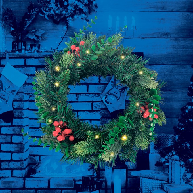 Украшение светодиодное «Венок» UNIEL ULD-T4040-020/SNA/3AA WARM WHITE IP20 WREATH UL-00011297 Украшение светодиодное «Венок» UNIEL ULD-T4040-020/SNA/3AA WARM WHITE IP20 WREATH UL-00011297